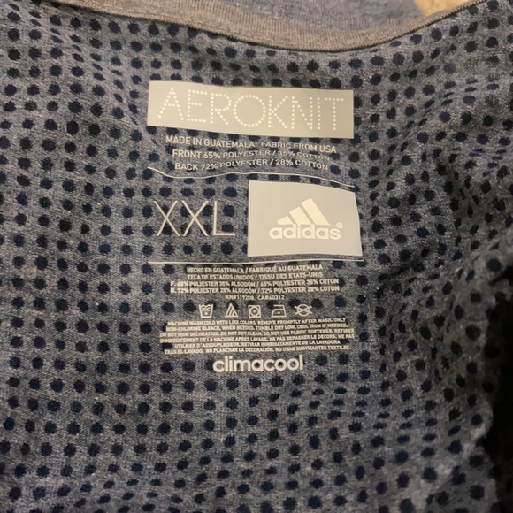 Adidas Seattle Sounders FC Aeroknit Climacool V-Neck Long Sleeve Gray-XXL - Picture 8 of 9